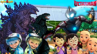 Upin Ipin Minyak Sawit Moster Godzila Menyerang Kebun Sawit Milik Upin Ipin Ultraman Rising Datang [upl. by Horter]