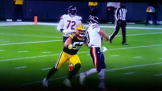 Roughing the passer penalty by Clay Matthews [upl. by Ahsilyt]