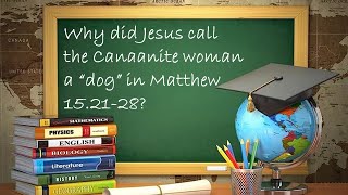 Why did Jesus call the Canaanite woman a quotdogquot in Matthew 152128  KirkWood 20230820 [upl. by Coates]