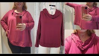 Diy  Costura blusa oversized gola boba  aula 410 [upl. by Bogey]