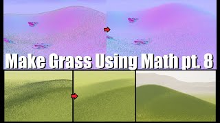 UE5 Procedural Grass Using Bezier Curves pt 8 Distance Blending Normals and Buffers [upl. by Ataynek]