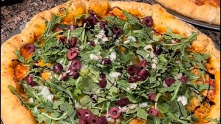 VEGAN Pizza easy dough and delicious pizza saucevegan pizza pizza lover pizzarecipe [upl. by Llirred]