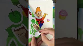 Doc Snow White Sticker Book snowwhite sevendwarfs disney paperdiy shorts [upl. by Eidod]