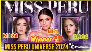 Ganadora Miss Perú 2024 Tatiana calmell rumbo al Miss universo 2024 en México [upl. by Sellma]