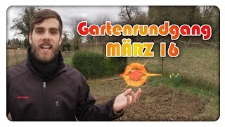 GARTENRUNDGANG März 16  Das erste Grün sprießt  dergartenkanal [upl. by Edmonda]