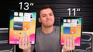 2024 iPad Pro 11” vs 13”  Unboxing Comparison amp Detailed Look [upl. by Siouxie]