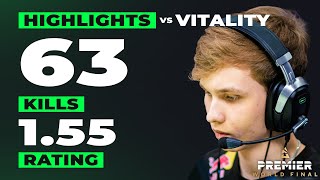 G2 m0NESY HIGHLIGHTS vs VITALITY  SEMI FINAL  BLAST Premier World Final 2024 [upl. by Aneled]