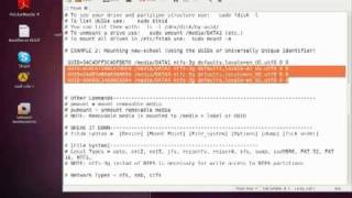 Editing the FSTAB File in Ubuntu  Part 2 [upl. by Leddy490]