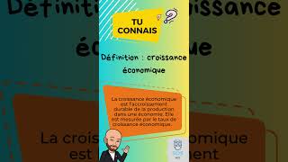 Définition de la croissance économique bac definition ses croissanceéconomique [upl. by Sprague734]