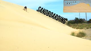 Sandboarding the Tallest of the Largest Sand Dune system on the East coast  Jockeys Ridge [upl. by Nahshu325]