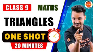 Triangles In One Shot in 20 Mins  Class 9 Maths  CBSE 2024 Final Exam [upl. by Sredna476]