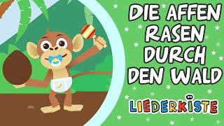 Die Affen rasen durch den Wald  Kinderlieder zum Mitsingen  Liederkiste [upl. by Tunk]