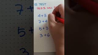 Find out how smart you are  Iq teat iqtest iqtestonline viralshort trendingshorts [upl. by Sherwin886]