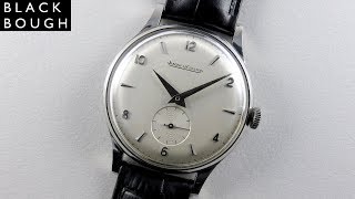 JaegerLeCoultre steel vintage wristwatch circa 1959 [upl. by Arratoon]