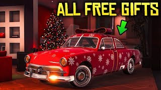 GTA Online ALL FREE CHRISTMAS GIFTS Free Car Free Helicopter amp Free Exclusive Sweaters [upl. by Vasilis721]