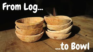 How To Carve A Wooden Bowl With Hand Tools  Dan Lawrence [upl. by Durarte]