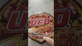 UFO NISSIN NOODLES asmr asmrsounds [upl. by Eillas]