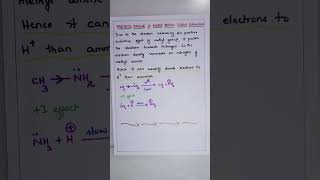 Methyl amine is more basic than Ammonia ORGANIC CHEMISTRY BSc Second year SEMESTER III [upl. by O'Donovan654]