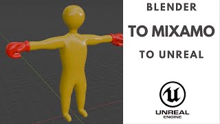 Export from Blender to Mixamo rig import to Unreal 5 and create an Animation Blueprint [upl. by Evered974]