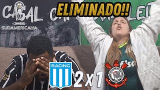 React Reações Racing x Corinthians melhores momentos [upl. by Ursuline]