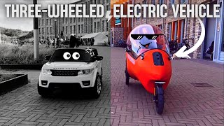 Oneperson threewheeled electric vehicle [upl. by Seftton]