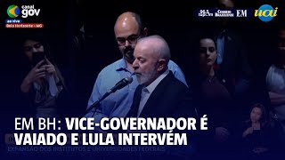 Lula pede civilidade e interrompe vaias contra vice de Zema [upl. by Buke]