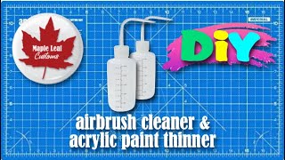 DIY airbrush cleaner and acrylic paint thinner  save [upl. by Idolla]