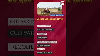 Learn French online for Canada PR  TEF TCF Canada Thematic vocabulary  Agriculture expressentry [upl. by Reimer]