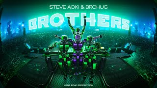 Steve Aoki amp BROHUG  Brothers OFFICIAL VISUALIZER [upl. by Seto644]