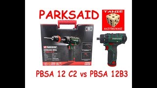 Wkrętarka PARKSIDE PBSA 12C2 vs PARKSIDE PBSA 12B3 Lidl 2018 [upl. by Altaf]