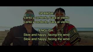 Calma Remix  Pedro Capó Farruko  ENGLISH SUBTITLES [upl. by Norrehc]