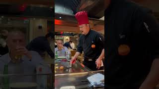 Sapporo Teppanyaki Glasgow  Chef Tricks teppanyaki teppanyakichef livecooking asianfood [upl. by Theurich]