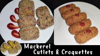 Goan Mackerel Fish Cutlets amp Croquettes  Bangda Recipe [upl. by Airtemad]