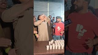 Banana Milk Shake Drinking Contest foodblogger funny mianbhai foodchallenge comedy food [upl. by Gefell]