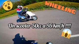 UN SCOOTER 50CC A 95KMH😱 50cc mbk scooter [upl. by Elorac]