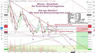 Bitcoin  ShowDOWN  Zeit zum Shorten  MoneyManagement [upl. by Anera]