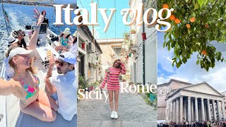 VACATION VLOG  Italy sicily amp Rome ft my Boyfriend [upl. by Azyl]