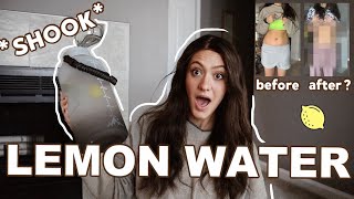 I drank a GALLON of LEMON WATER everyday for a WEEK  Any Results [upl. by Dagney]