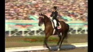 Christine Stuckelberger amp Transanit  Los Angeles Olympics dressage [upl. by Harneen]