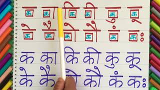 Nepali Letters Vowels With Consonants [upl. by Barbey]