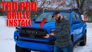 2023 Tacoma TRD Pro Grille Install [upl. by Atila]