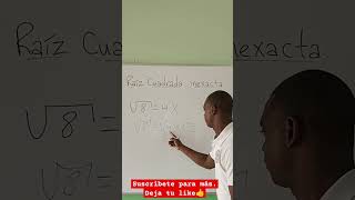 Raíz cuadrada inexacta maths matematicaso shorts foryou parati matemática education fyp [upl. by Sandy]