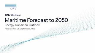 Webinar Maritime Forecast to 2050 – ship technologies fuels amp fuel production in focus  Sep 2023 [upl. by Alyse927]