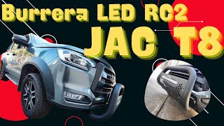 Burrera LED RC2 de GoRhino para JAC T8  Instalación profesional en la CDMX [upl. by Yesiad720]