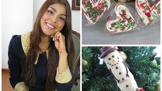 RECETA♡ Corazones navideños y Muñecos de nieve Navitips [upl. by Curren924]