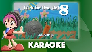 Canzone della chiocciolina Marilùtabellina dell 8  Versione karaoke MelaEducational [upl. by Vareck797]