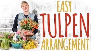 EASY TULPEN ARRANGEMENT  DIY [upl. by Eendyc883]