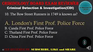 CDI 1 Reviewer  Part 1  Criminology Board Exam Reviewer  CLE Reviewer PH [upl. by Filmer]