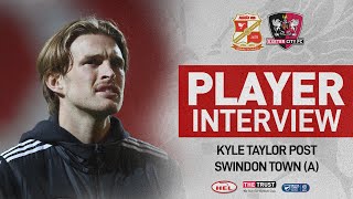 💬 Kyle Taylor post Swindon Town A Exeter City Football Club [upl. by Ilak]