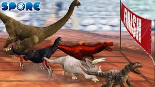 Dinosaur Arena Race  Dino Arena S1  SPORE [upl. by Bander179]